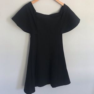 Banana Republic off-shoulder black dress